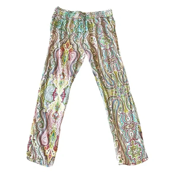 RARE NWT Zara Home Beach Collection Paisley Lounge Pajama Pants - M